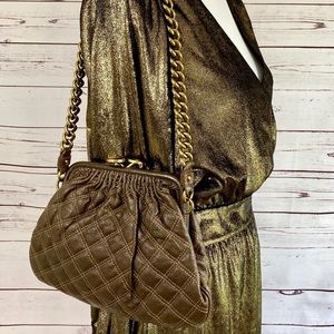 Marc Jacobs Little Stam Quilted Leather Frame Bag